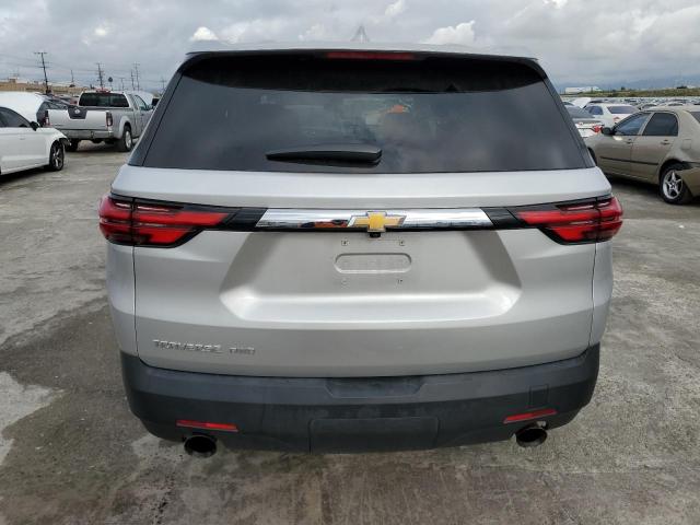 1GNEVFKWXNJ133045 - 2022 CHEVROLET TRAVERSE LS SILVER photo 6