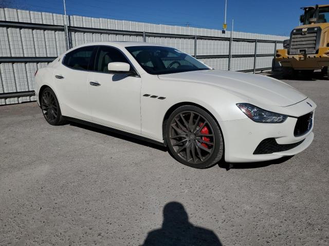 ZAM57RTA0E1126138 - 2014 MASERATI GHIBLI S WHITE photo 4