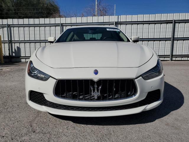 ZAM57RTA0E1126138 - 2014 MASERATI GHIBLI S WHITE photo 5