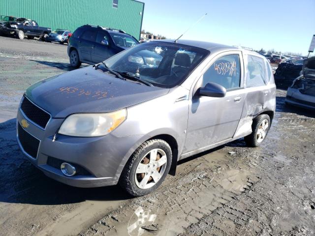 KL1TV65E99B601406 - 2009 CHEVROLET AVEO LS GRAY photo 1