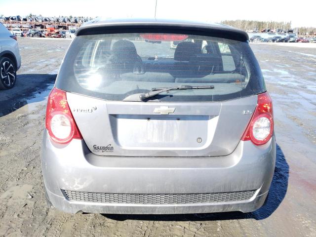 KL1TV65E99B601406 - 2009 CHEVROLET AVEO LS GRAY photo 6