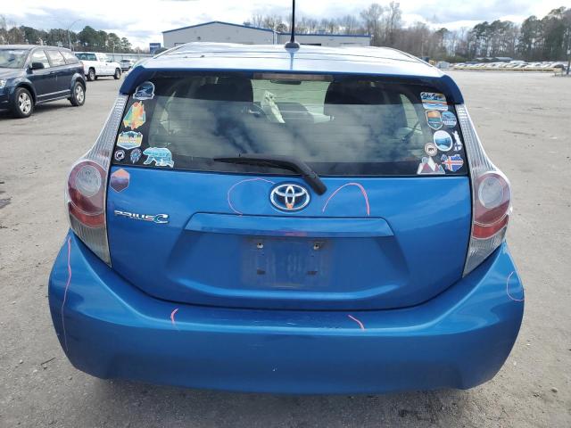 JTDKDTB35C1504872 - 2012 TOYOTA PRIUS C BLUE photo 6