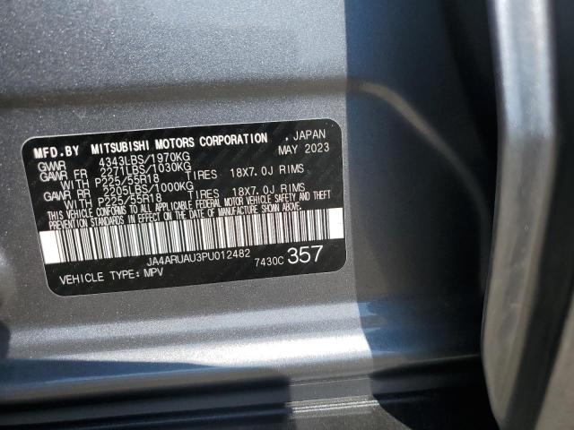 JA4ARUAU3PU012482 - 2023 MITSUBISHI OUTLANDER S/SE SILVER photo 13