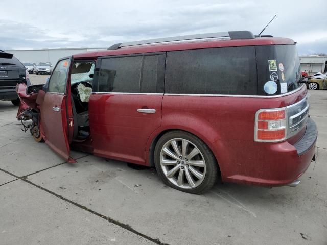 2FMHK6D8XEBD23313 - 2014 FORD FLEX LIMITED RED photo 2