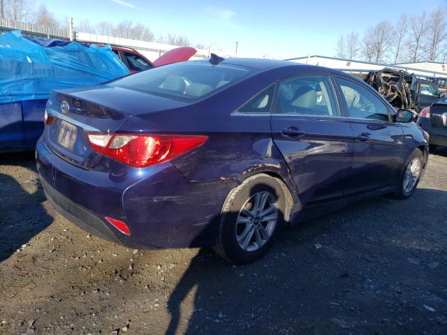 5NPEB4AC7EH943996 - 2014 HYUNDAI SONATA GLS BLUE photo 3