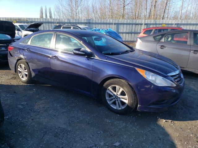 5NPEB4AC7EH943996 - 2014 HYUNDAI SONATA GLS BLUE photo 4