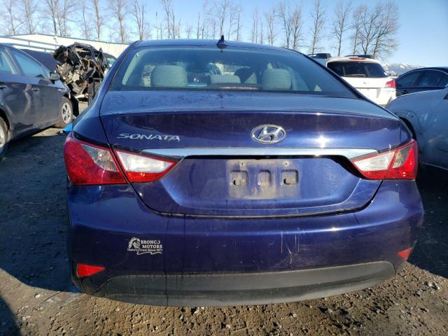 5NPEB4AC7EH943996 - 2014 HYUNDAI SONATA GLS BLUE photo 6