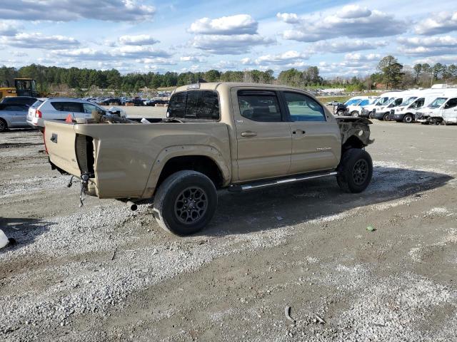 3TMAZ5CN1JM056073 - 2018 TOYOTA TACOMA DOUBLE CAB BEIGE photo 3