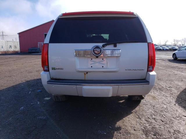 1GYS4EEJ7BR281329 - 2011 CADILLAC ESCALADE HYBRID WHITE photo 6