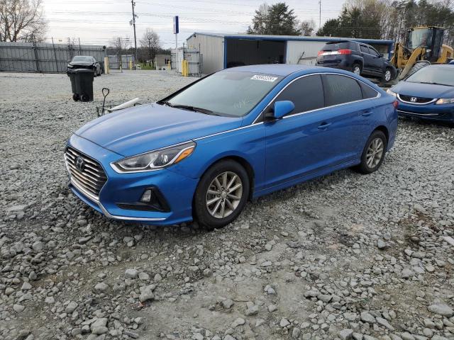 5NPE24AF0JH624539 - 2018 HYUNDAI SONATA SE BLUE photo 1