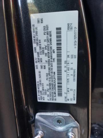 5LMCJ2D92JUL01144 - 2018 LINCOLN MKC SELECT Մոխրագույն լուսանկար 12