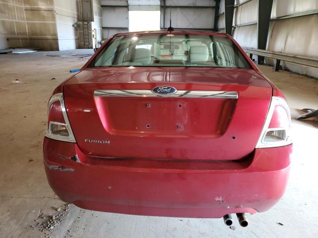 3FAHP06Z98R128971 - 2008 FORD FUSION S RED photo 6