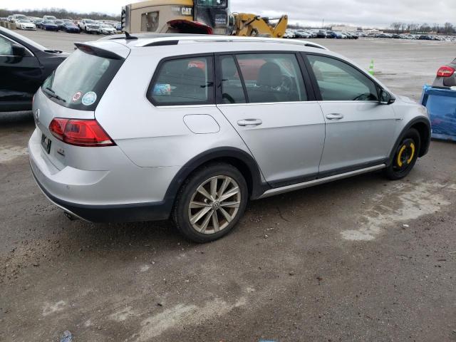 3VWH17AU5HM522333 - 2017 VOLKSWAGEN GOLF ALLTR S SILVER photo 3