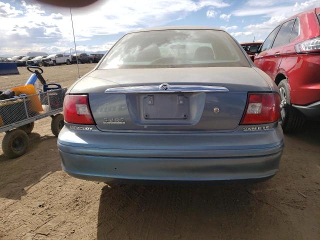 1MEFM53U6YA633696 - 2000 MERCURY SABLE LS BLUE photo 6