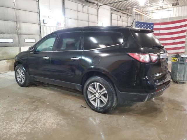 1GNKVHKD2GJ124453 - 2016 CHEVROLET TRAVERSE LT BLACK photo 2