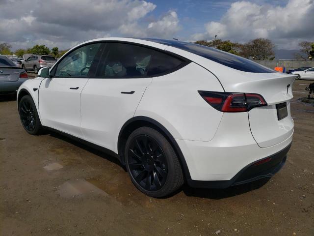 5YJYGDED8MF163164 - 2021 TESLA MODEL Y WHITE photo 2