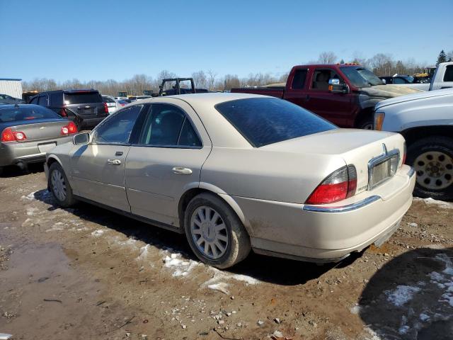 1LNHM86S13Y668745 - 2003 LINCOLN LS CREAM photo 2