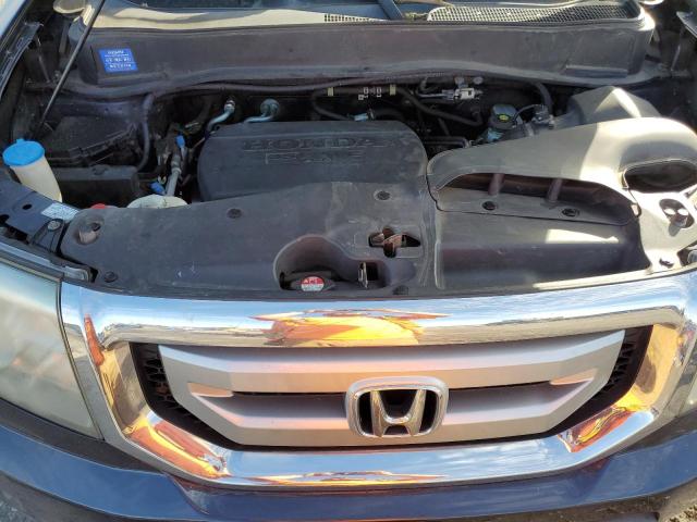 5FNYF4H52BB072296 - 2011 HONDA PILOT EXL BLUE photo 12