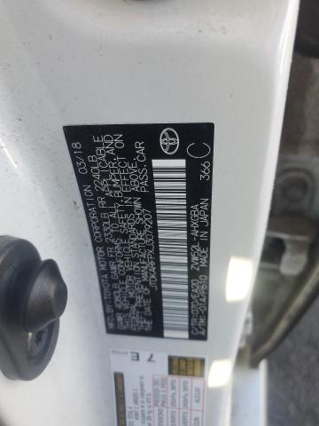 JTDKARFPXJ3079207 - 2018 TOYOTA PRIUS PRIM თეთრი ფოტო 12