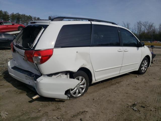 5TDZK23C09S279821 - 2009 TOYOTA SIENNA CE WHITE photo 3