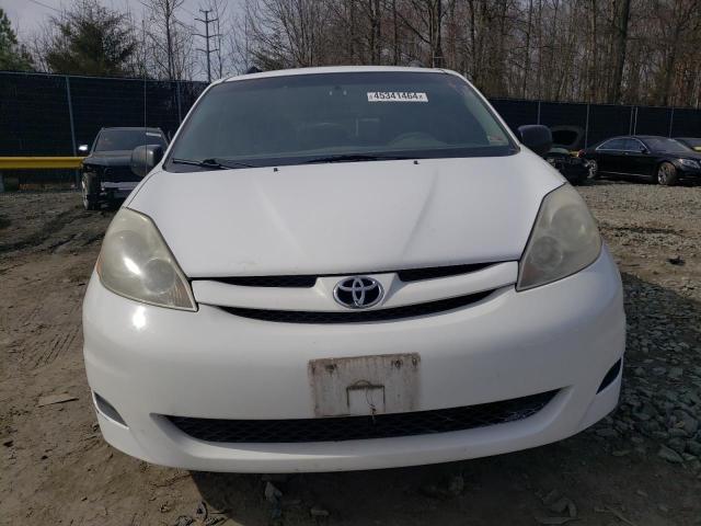 5TDZK23C09S279821 - 2009 TOYOTA SIENNA CE WHITE photo 5