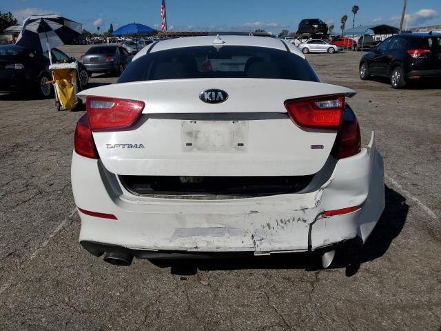 KNAGM4A77E5522573 - 2014 KIA OPTIMA LX WHITE photo 6