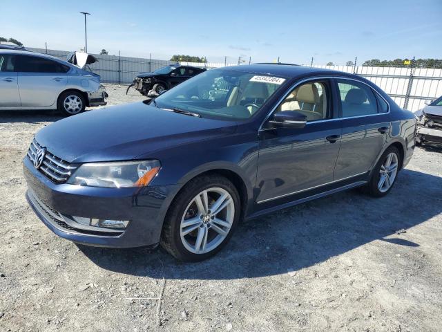 1VWCT7A36EC024019 - 2014 VOLKSWAGEN PASSAT SEL BLUE photo 1