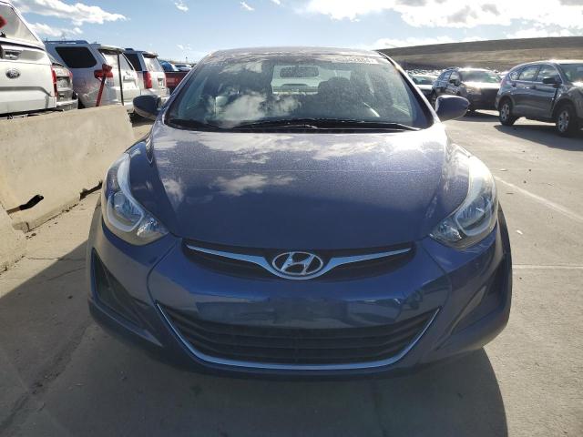 5NPDH4AE4GH779086 - 2016 HYUNDAI ELANTRA SE BLUE photo 5