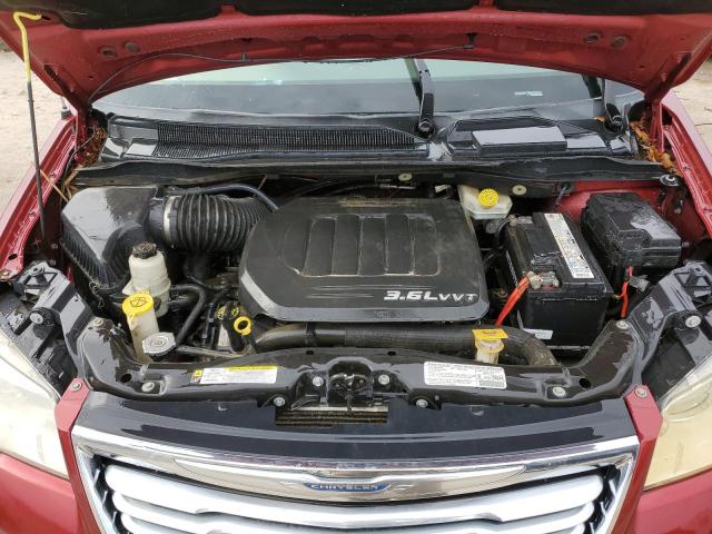 2C4RC1CG5DR559102 - 2013 CHRYSLER TOWN & COU TOURING L BURGUNDY photo 12