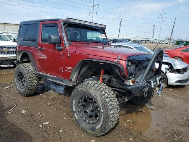 1J4AA2D13BL599696 - 2011 JEEP WRANGLER SPORT BURGUNDY photo 4