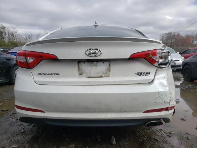 5NPE24AF9FH022049 - 2015 HYUNDAI SONATA SE WHITE photo 6