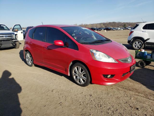 JHMGE87429S023187 - 2009 HONDA FIT SPORT RED photo 4