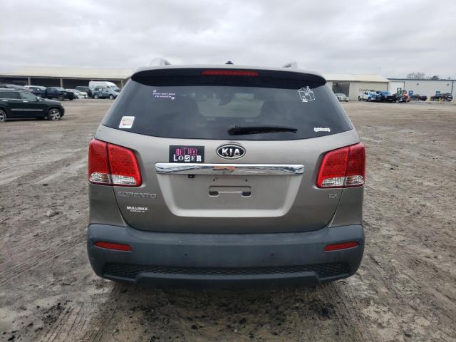 5XYKU3A1XBG029797 - 2011 KIA SORENTO EX GRAY photo 6