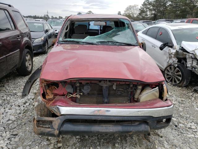 5TEGN92N93Z157155 - 2003 TOYOTA TACOMA DOUBLE CAB PRERUNNER BURGUNDY photo 5