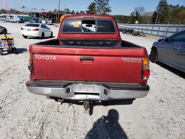 5TEGN92N93Z157155 - 2003 TOYOTA TACOMA DOUBLE CAB PRERUNNER BURGUNDY photo 6