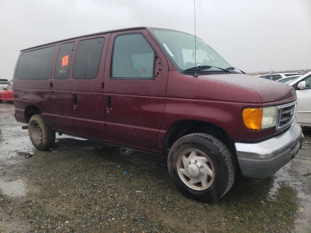 1FBNE31L76DA56167 - 2006 FORD ECONOLINE E350 SUPER DUTY WAGON BURGUNDY photo 4