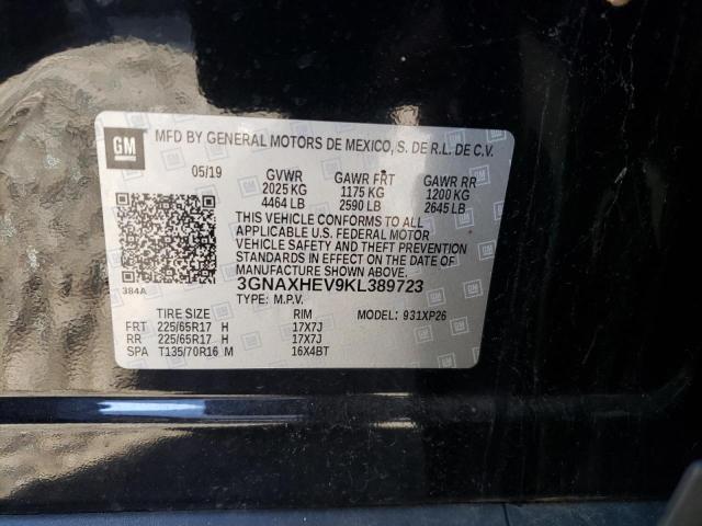 3GNAXHEV9KL389723 - 2019 CHEVROLET EQUINOX LS BLACK photo 13