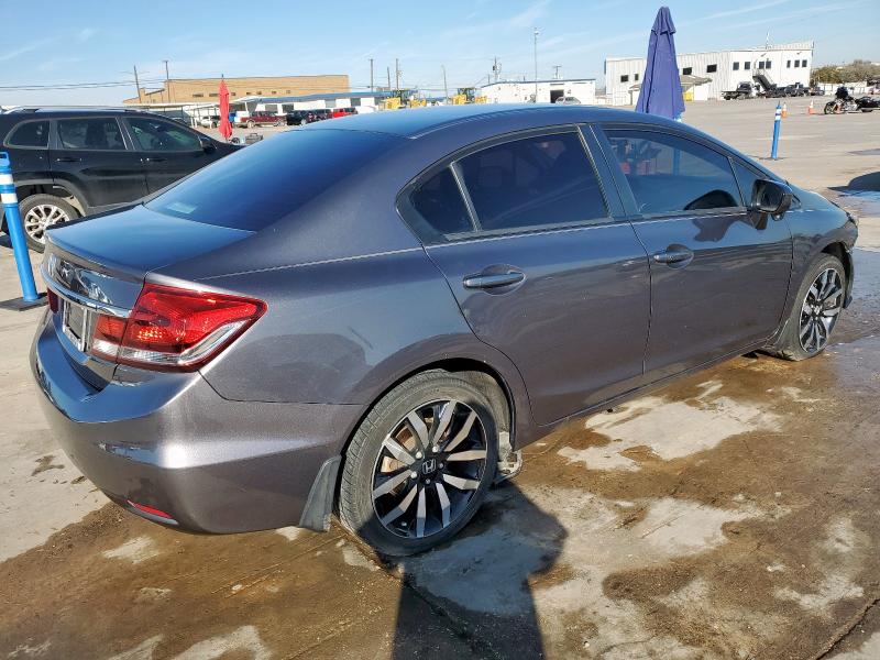 19XFB2F98FE081254 - 2015 HONDA CIVIC EXL ნაცრისფერი ფოტო 3