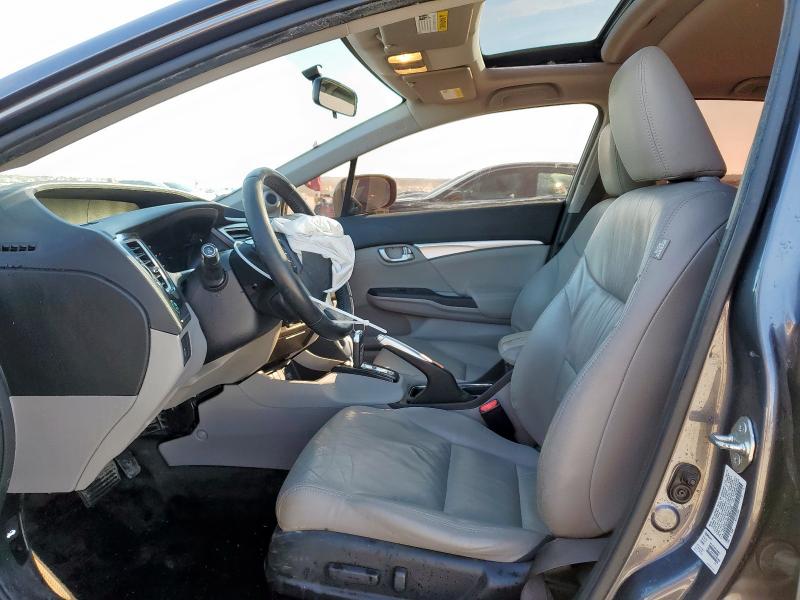 19XFB2F98FE081254 - 2015 HONDA CIVIC EXL ნაცრისფერი ფოტო 7