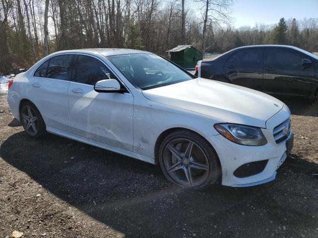 55SWF4KB0FU063591 - 2015 MERCEDES-BENZ C 300 4MATIC WHITE photo 4