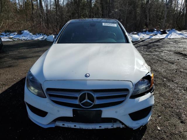 55SWF4KB0FU063591 - 2015 MERCEDES-BENZ C 300 4MATIC WHITE photo 5