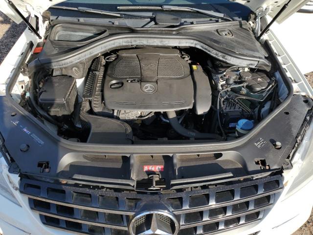 4JGDA5HB1CA005140 - 2012 MERCEDES-BENZ ML 350 4MATIC WHITE photo 12