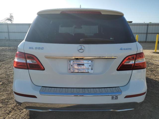 4JGDA5HB1CA005140 - 2012 MERCEDES-BENZ ML 350 4MATIC WHITE photo 6