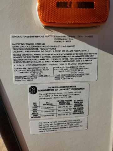 4YDF32622H1532603 - 2017 KEYSTONE SPRINTER თაფლისფერი ფოტო 10