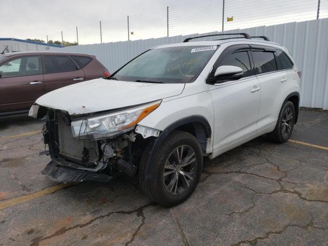 5TDJKRFH6GS239169 - 2016 TOYOTA HIGHLANDER XLE WHITE photo 1