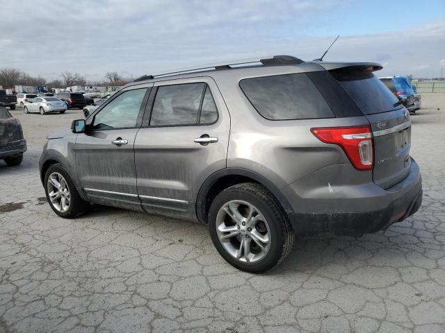 1FM5K8F8XDGB26936 - 2013 FORD EXPLORER LIMITED GRAY photo 2