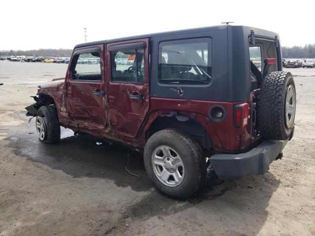 1J4GZ39119L745816 - 2009 JEEP WRANGLER U X BURGUNDY photo 2