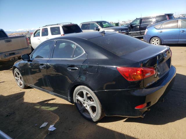 JTHBE262172009060 - 2007 LEXUS IS 350 BLACK photo 2