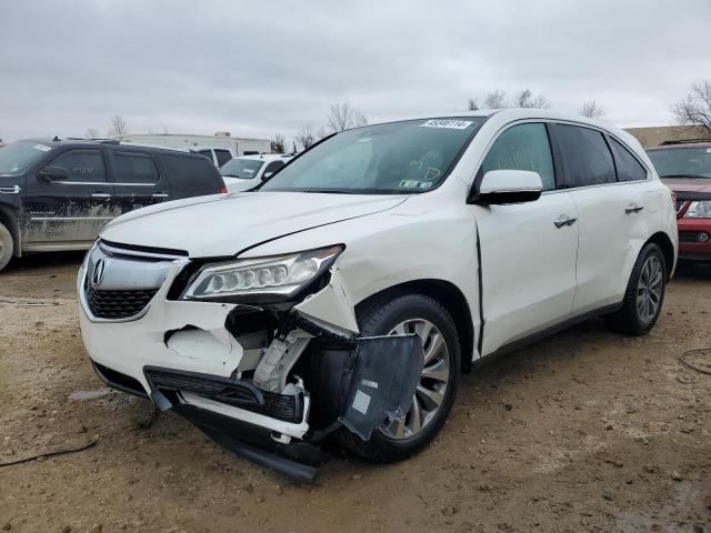 5FRYD4H43EB008963 - 2014 ACURA MDX TECHNOLOGY WHITE photo 1