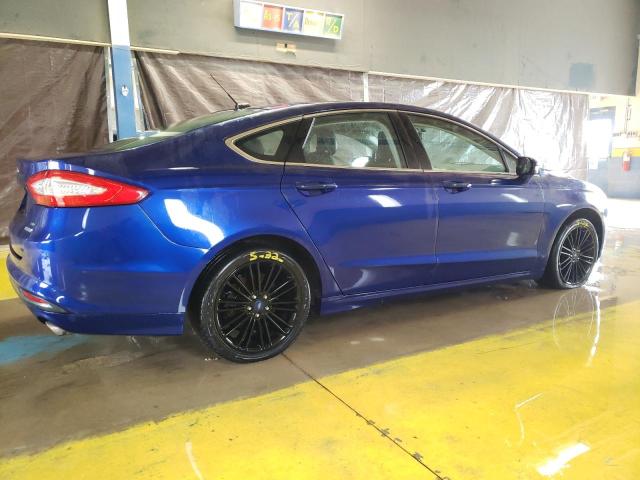 1FA6P0HD6E5392141 - 2014 FORD FUSION SE BLUE photo 3